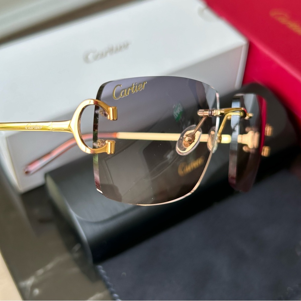 Cartier Glasses with gold frame